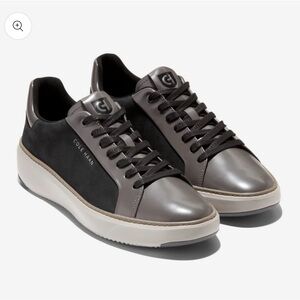 COLE HAAN GP TOPSPIN SNEAKER BLACK DRIZZLE - LEATHER SHOES - STYLE C40373 BNWT!